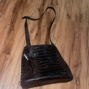 Vintage Longchamp bag with silver hardware